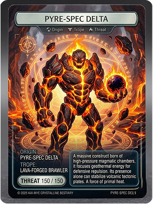 Pyre-Spec Delta creature card